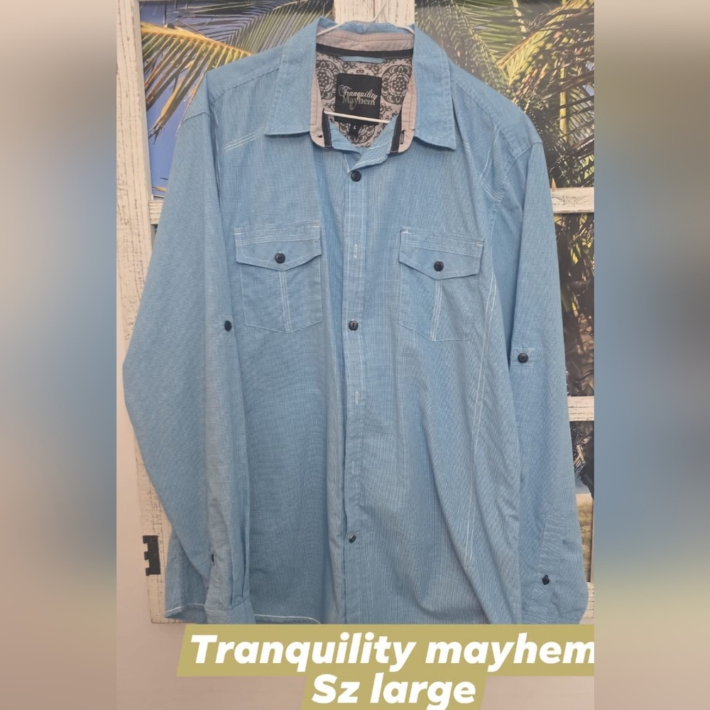 Tranquility mayhem mens shirt sz large